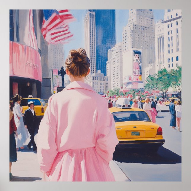 Vibrant Urban Art with Classic New York Charm Poster (Framsidan)