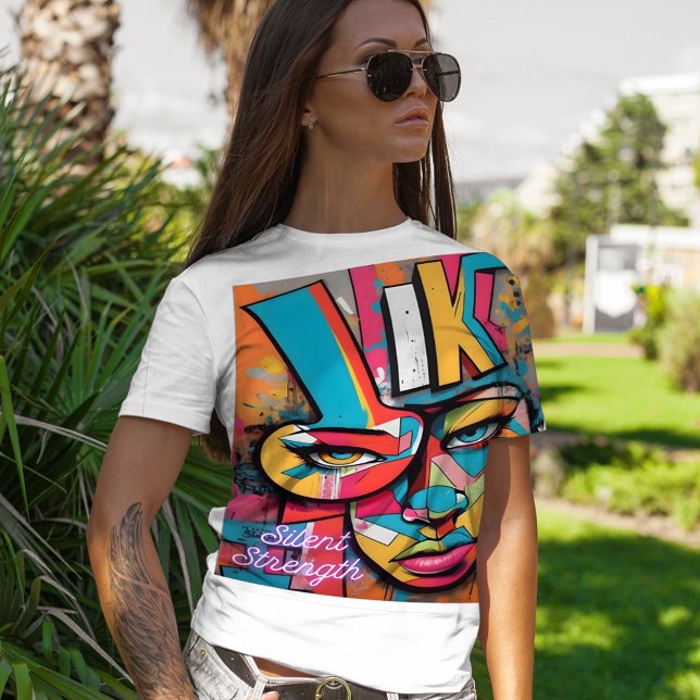 Vibrant Urban Graffiti Art Tee T-Shirt (Skapare uppladdad)