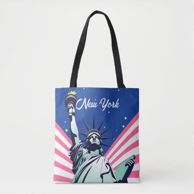 Vibrant USA Frihetsgudinnan New York NYC Tygkasse (Framsida)