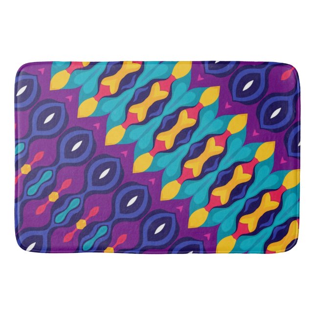 Vibrant våg badrumsmatta (Framsidan)