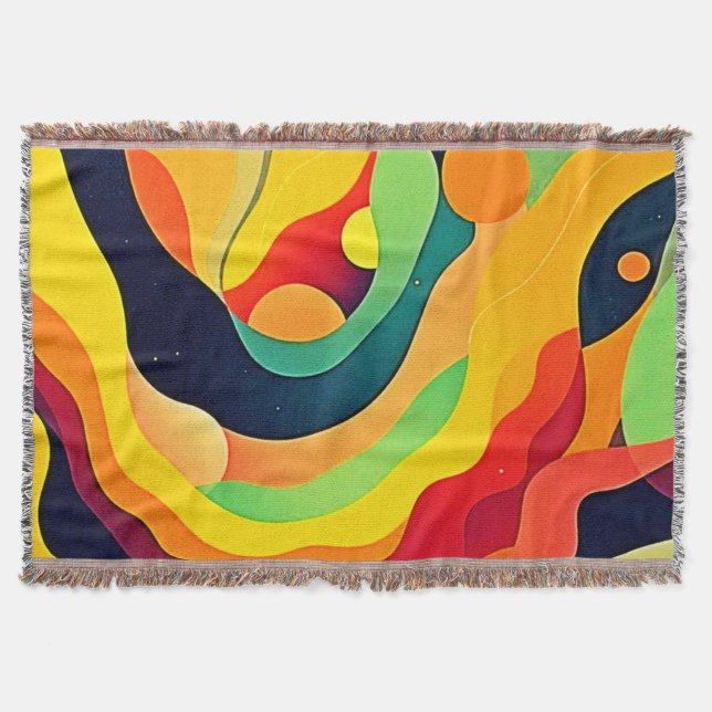 Vibrant vågkraft filt (Framsidan)