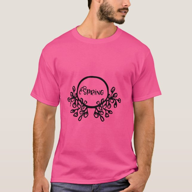 Vibrant Vår Blommönster | Färgbeläggning Bl T Shirt (Framsida)