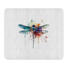 Vibrant vattenfärg Dragonfly