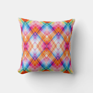 Vibrant Vattenfärg Geometrisk Kuddslang Kudde