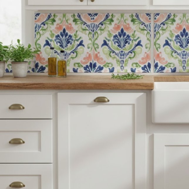 Vibrant vattenfärg kakelplatta (Skapare uppladdad)