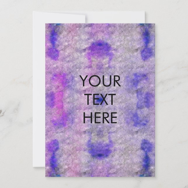 Vibrant vattenfärgspets Färgblankt kort (Framsida)