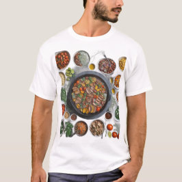 Vibrant växtbaserad företeelse t shirt