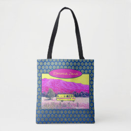 Vibrant Vintage Camper Van Travel Tygkasse