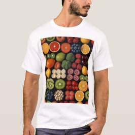 Vibrant vitamin Mosaic: Naturens näringssymbol T Shirt