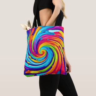 Vibrant Vortex i Artistic Whirlwind Tygkasse
