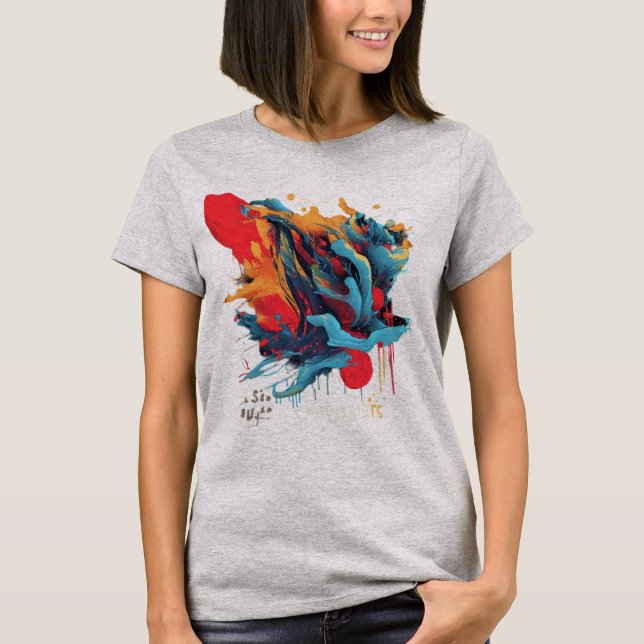 Vibrant Vortex T Shirt (Framsida)