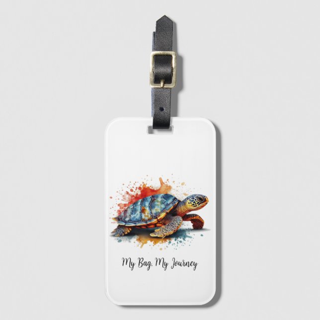 Vibrant Voyager, custom Bagagebricka (Framsida vertikal)