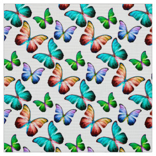 Vibrant Watercolor Butterfly Mönster Tyg