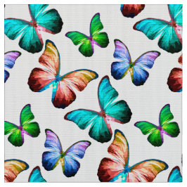 Vibrant Watercolor Butterfly Mönster Tyg
