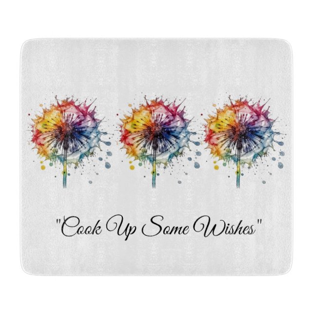 Vibrant Watercolor Dandelion, custom (Framsidan)