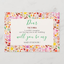 Vibrant Watercolor Summer Tulip Flowers Bröllop Meny