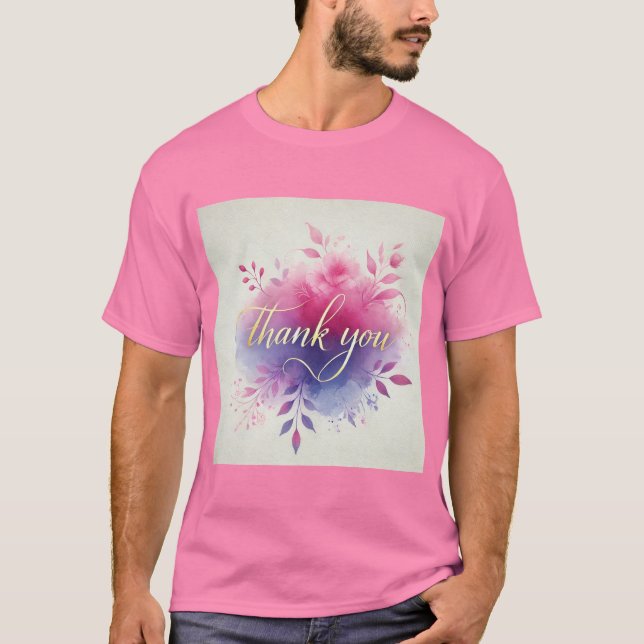 Vibrant Watercolor Tack Manar T Shirt (Framsida)