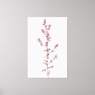 Vibrant Watercolor Thyme Sprig-mästerverk Canvastryck