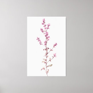 Vibrant Watercolor Thyme Sprig-mästerverk Canvastryck