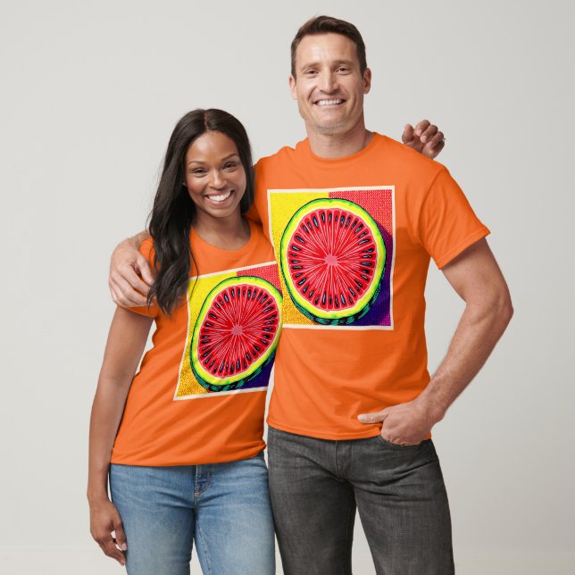 Vibrant Watermelon Pop Art T Shirt (Unisex)