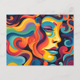 Vibrant Whirl of Känslor Vykort