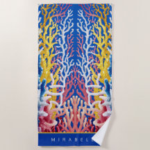 Vibrant White & Rosa Ocean Coral Personlig
