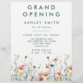 Vibrant Wildblomma Reklamblad