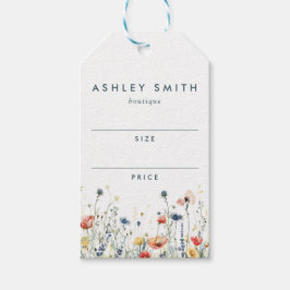 Vibrant Wildblomme Pris Märkre Presentetikett