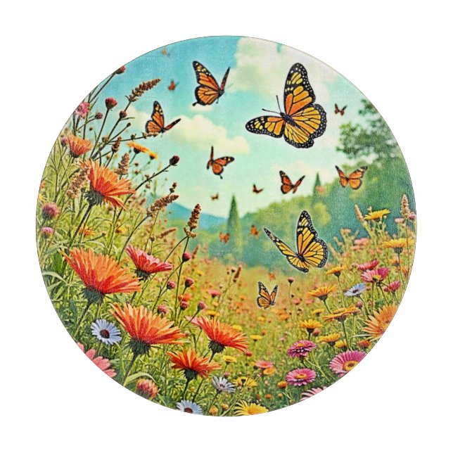 Vibrant Wildblommy Butterfly Joy Design (Framsidan)