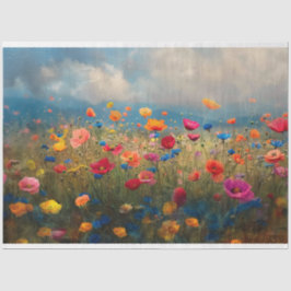 Vibrant Wildblomsimpressionist Decoupage