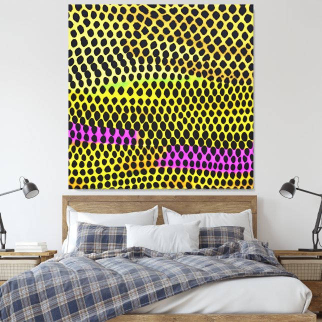 "Vibrant Wilderness" färgstark Abstrakt Skriv ut Canvastryck (Insitu (sovrum))