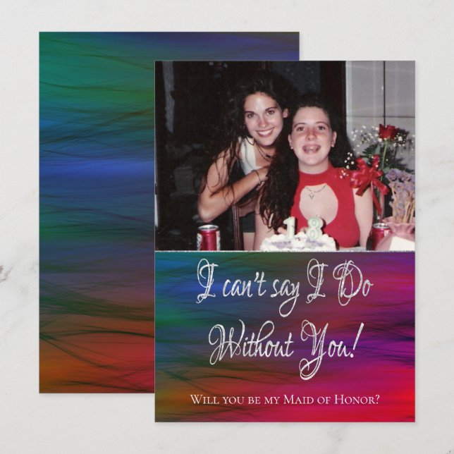 Vibrant Wisps | Fotocancern säger att jag klarar m Inbjudningar (Fram/baksida)