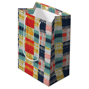 Vibrant Woven Play - Retro Boho Checkered Mönster