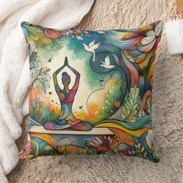 Vibrant Yoga Serenity Large Kudde (Filt)