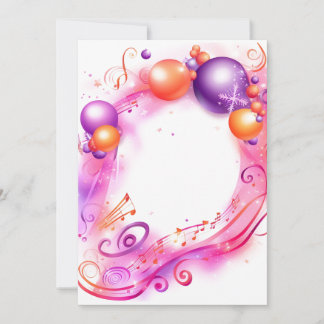 Vibrant Yuletide Harmony Helgdagskort Julkort