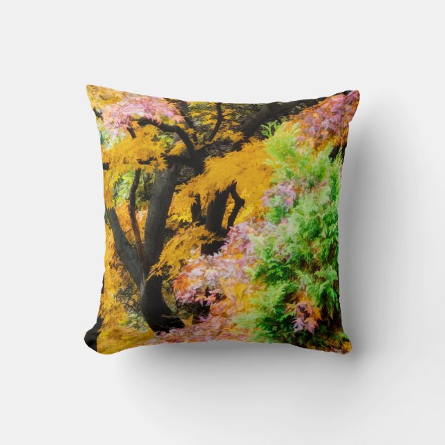 Vibrant Zen Garden Kudde (Framsida)