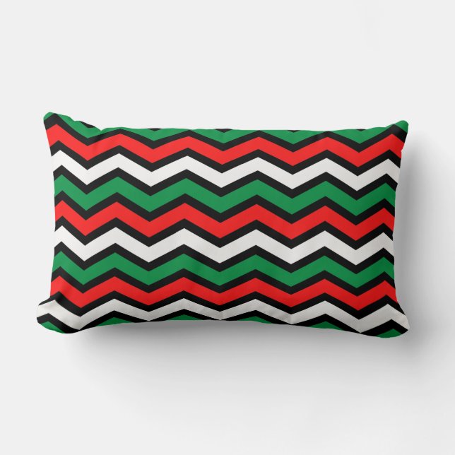Vibrant Zigzag Pillow Lumbarkudde (Framsida)