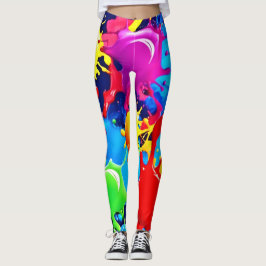 Vibranta färgplattor: Ett fet Färg Påstående Leggings