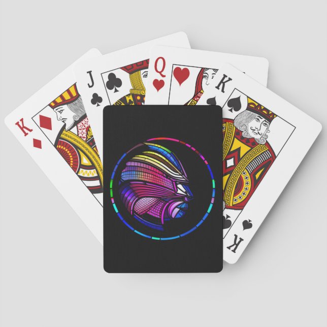  Vibranta kaniner Incipio iPhone-fodral Golfhuvud  Casinokort (Baksidan)