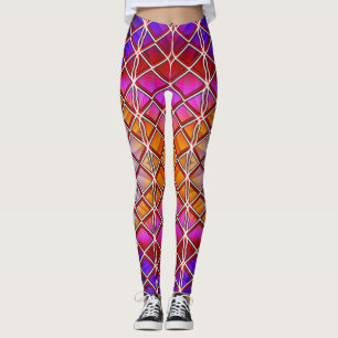 Vibranta och bekväma färgämnen leggings