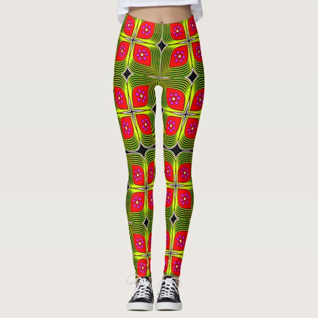 Vibranta och bekväma färgämnen leggings (Framsida)