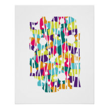 Vibranta paneler: Geometrik för ljusuttryck