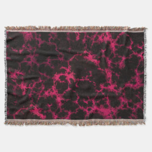 Vibranta Rosa och svart glödlampor Mysfilt