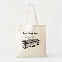 Vibraphone Anpassningsbar Tote Bag Percussionist M Tygkasse