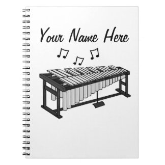 Vibraphone Percussion Teacher Percussionist Anpass Anteckningsbok