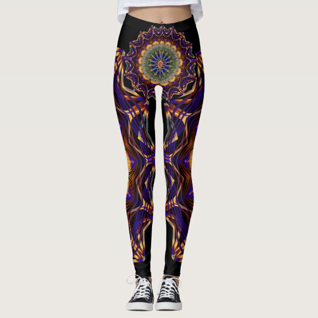 Vibration av mandala leggings (Framsida)