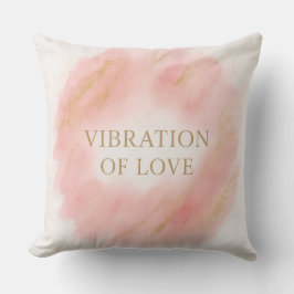 Vibration of Love Throw Pillow – Elegant Pink and Kudde