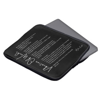 Vibration vid uppvaktande dikt av ord poster väggk laptop fodral