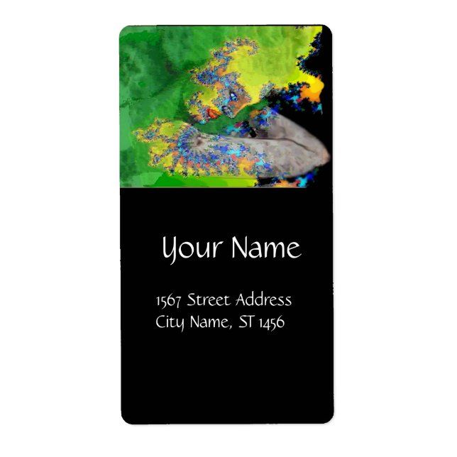 VIBRATIONER AV MÖJLIG GRÖNT EMERALD gult svart Fraktsedel (Framsidan)