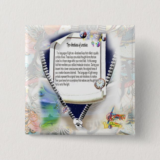 Vibrationer av skapelse knapp (Framsida)